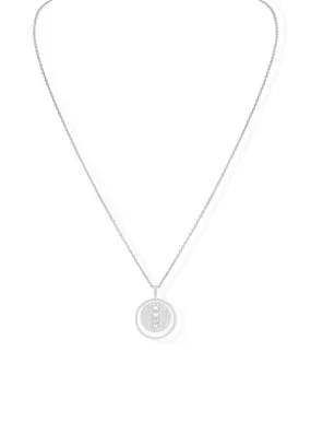 Messika Lucky Move MM Pavé 18KWG Diamond Necklace