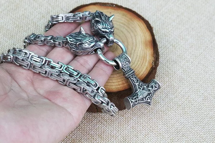 Mjölnir Spirit Animal Necklace