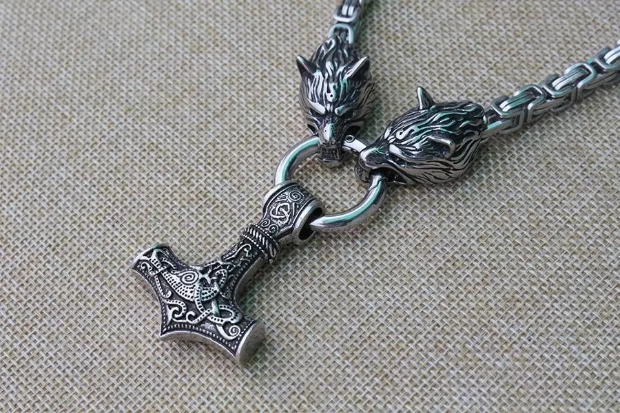 Mjölnir Spirit Animal Necklace