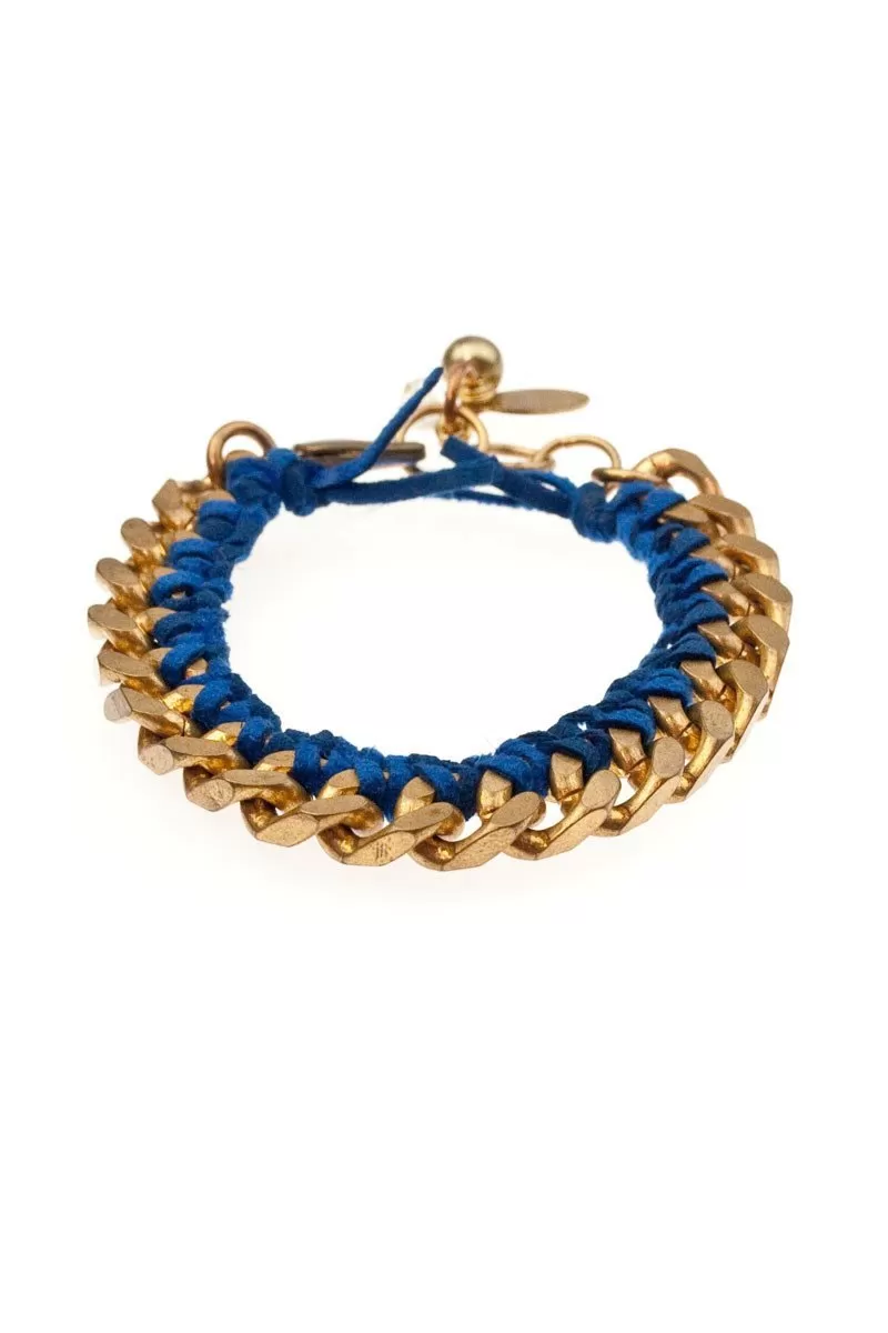 MON AMI FRIENDSHIP BRACELETS brass & suede (more colours available)