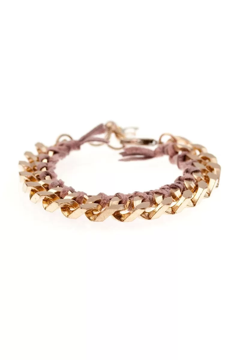 MON AMI FRIENDSHIP BRACELETS brass & suede (more colours available)