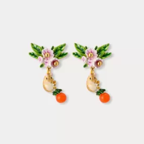 Orchard Hamster Enamel Earrings