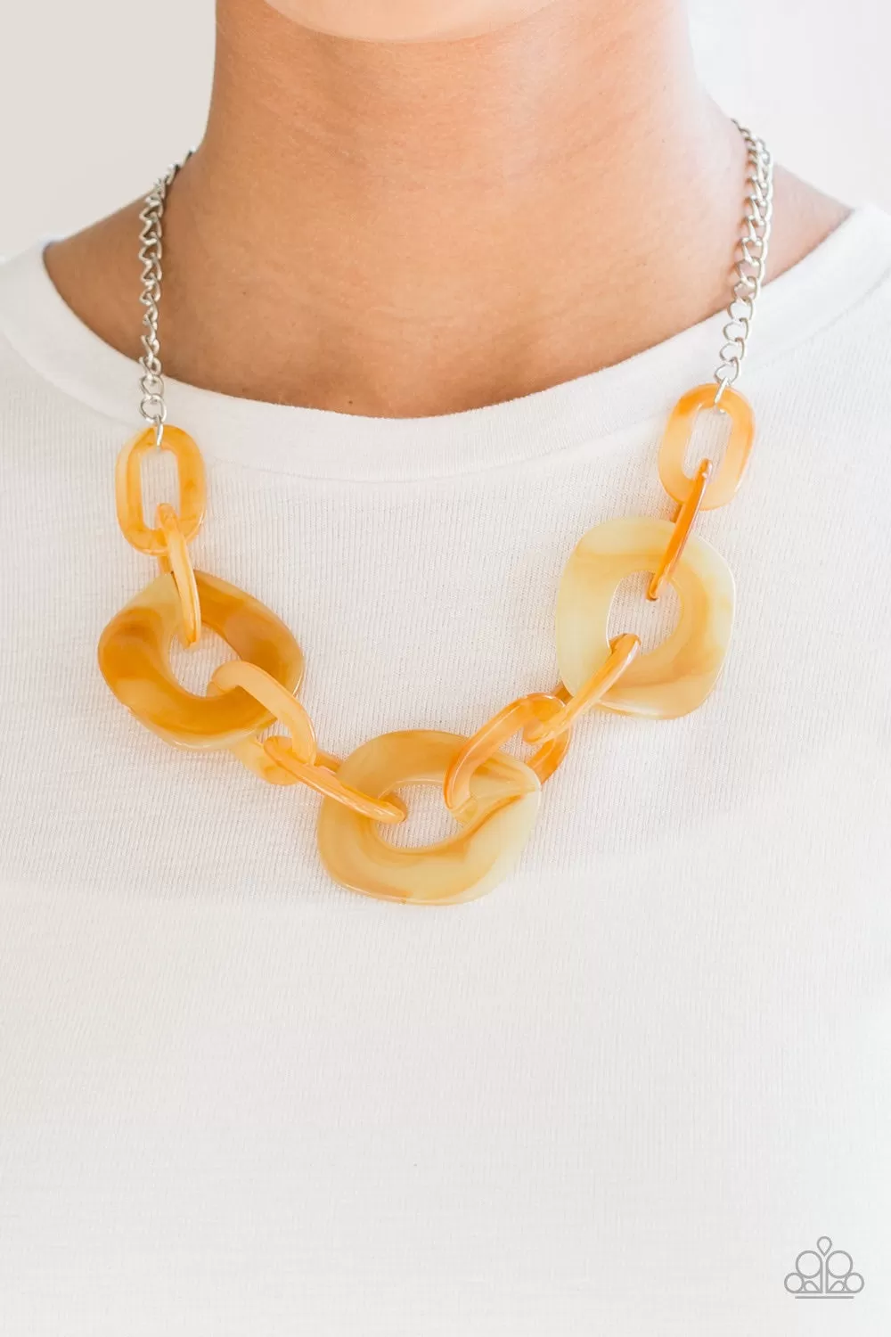 Paparazzi Accessories - Courageously Chromatic - Yellow Necklace