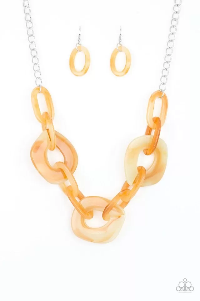 Paparazzi Accessories - Courageously Chromatic - Yellow Necklace