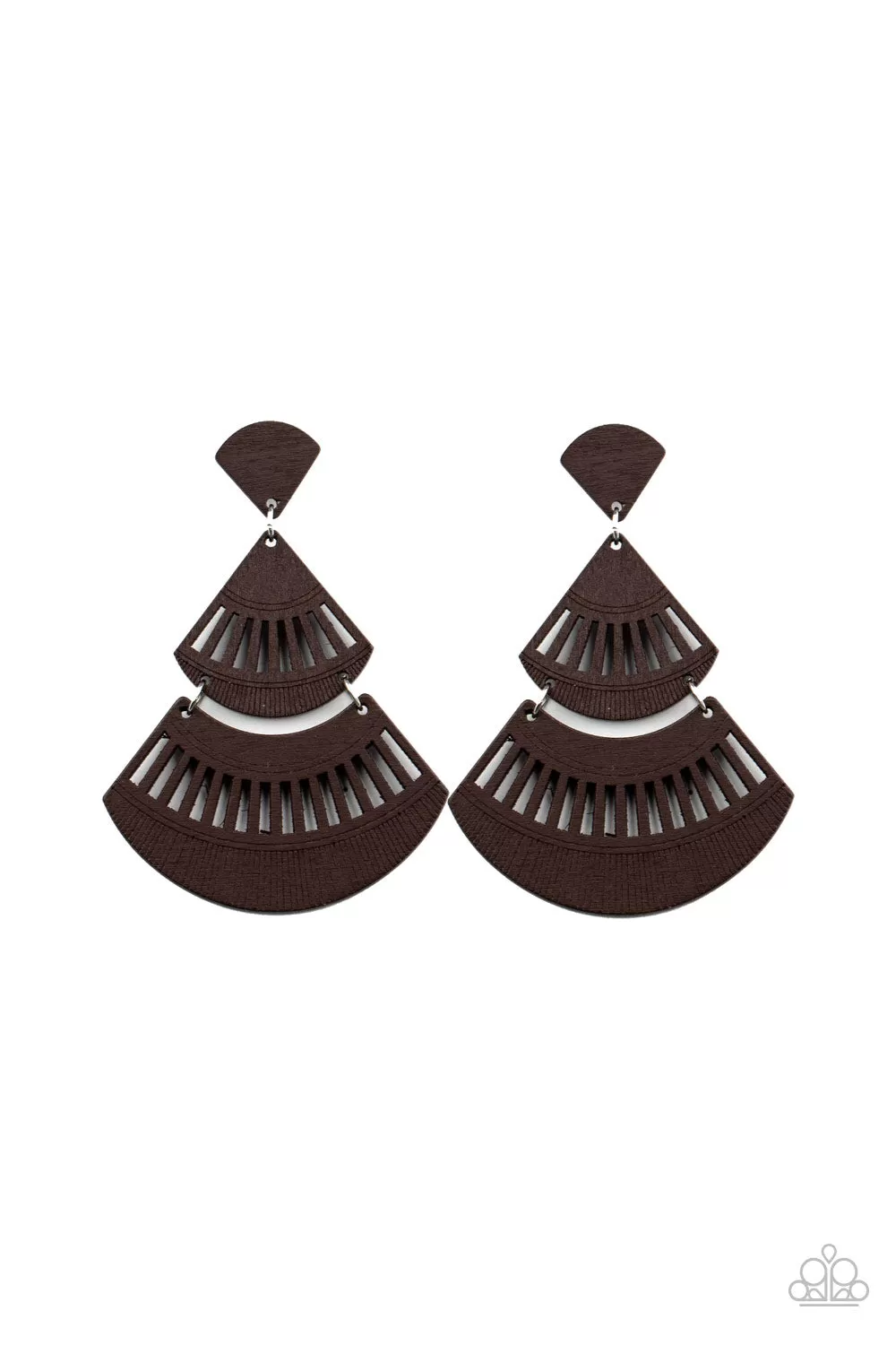 Paparazzi Accessories - Oriental Oasis - Brown Earrings