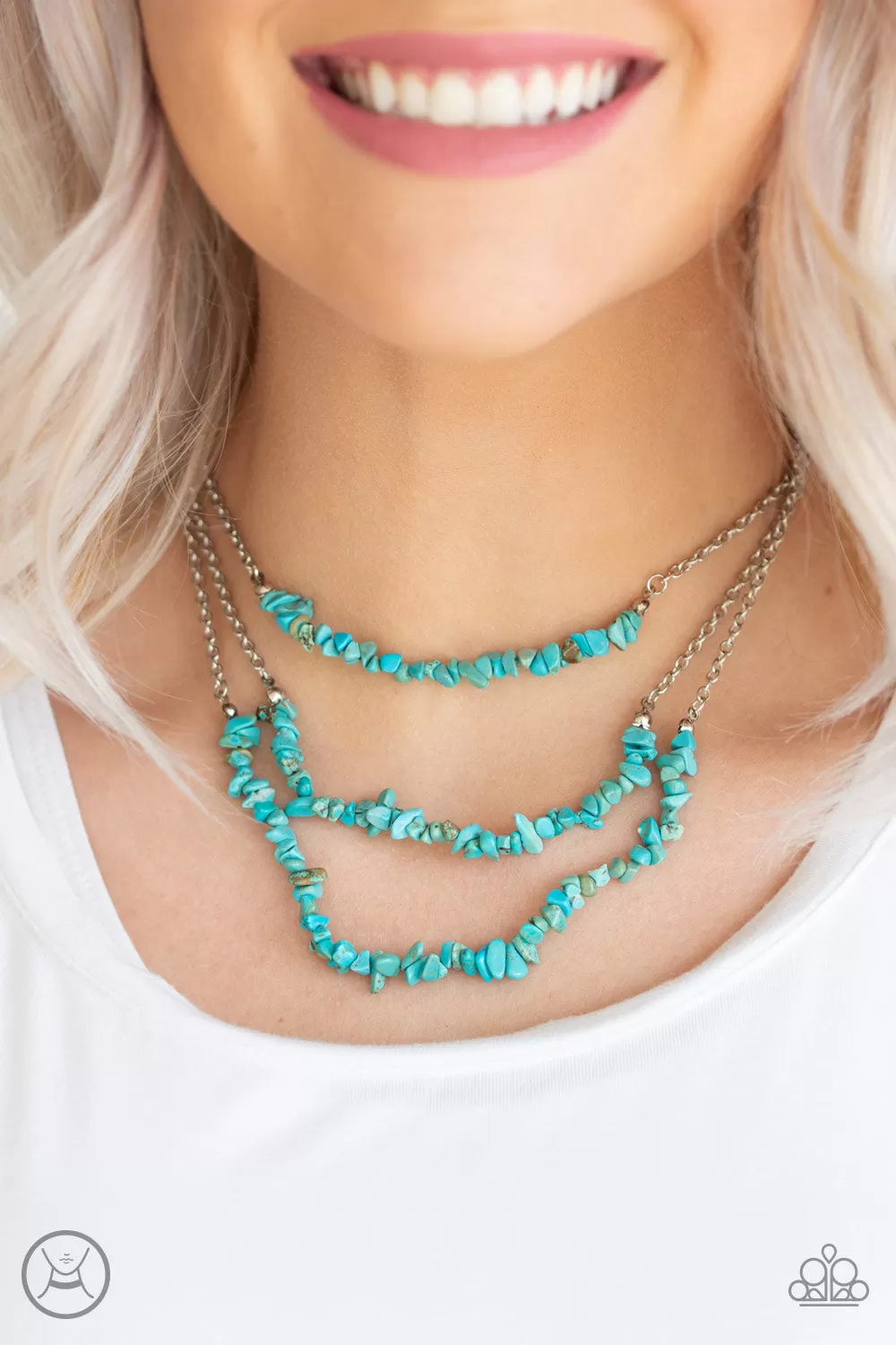 Paparazzi Eco Goddess Blue Necklace