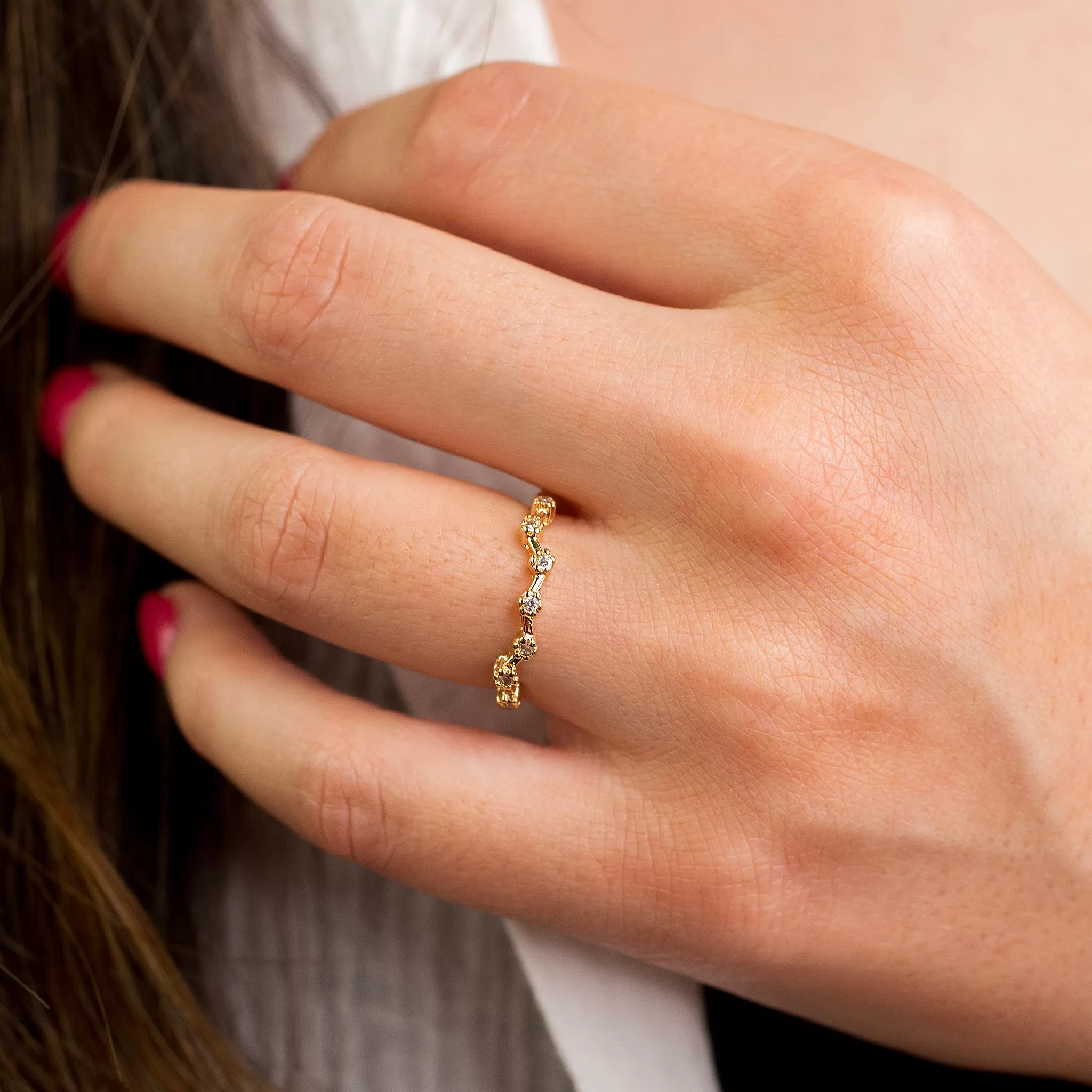 Pavé Constellation Band Ring