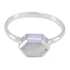 Riyo Classy Gems Rainbow Moonstone 925 Silver Ring Halloween Gift