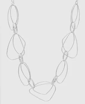 Shapes Galore Geo Silver Necklace