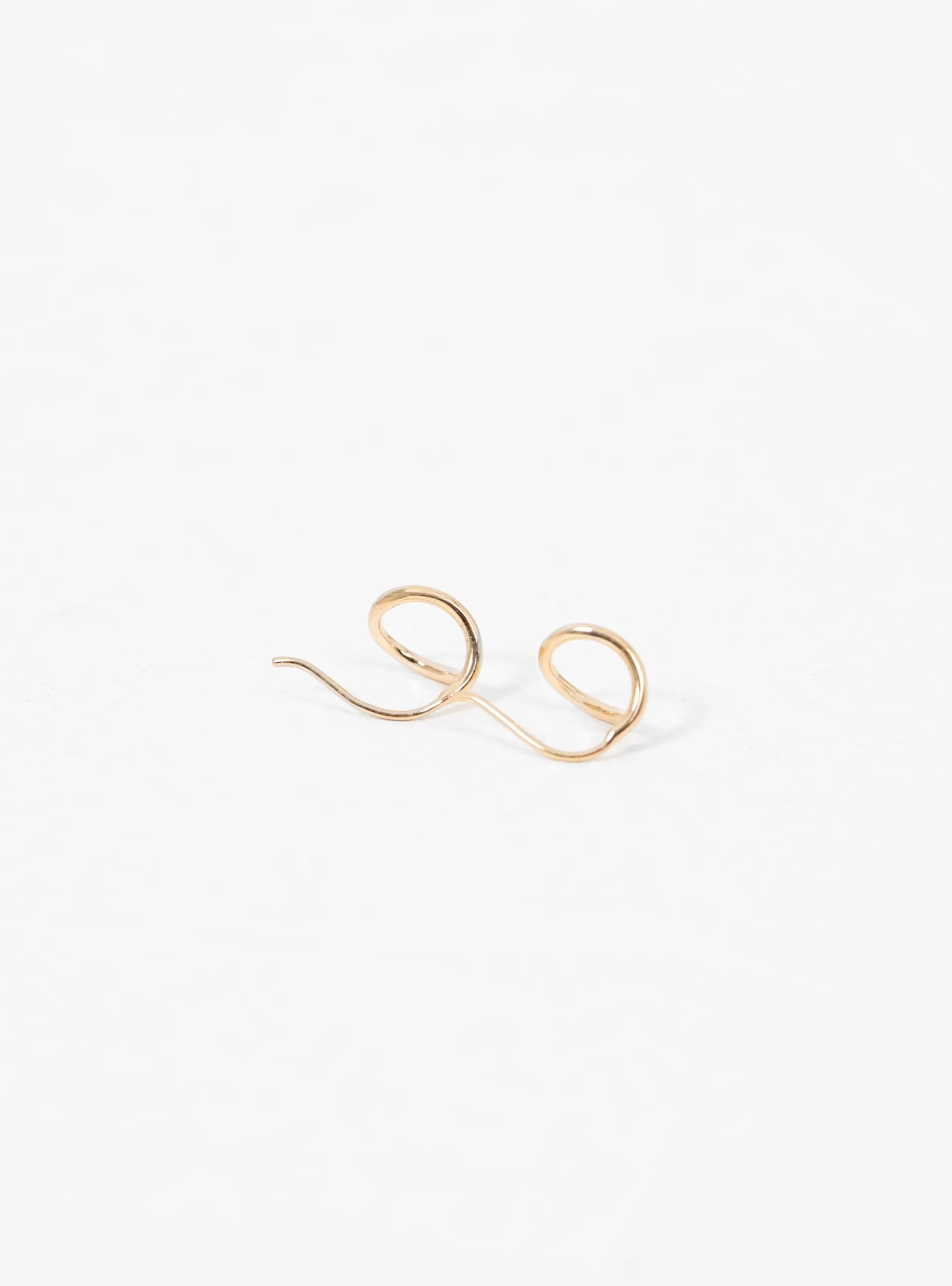 Small Link Gold-Plated Earrings