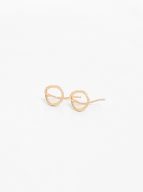 Small Link Gold-Plated Earrings