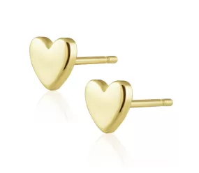 Solid Heart Studs