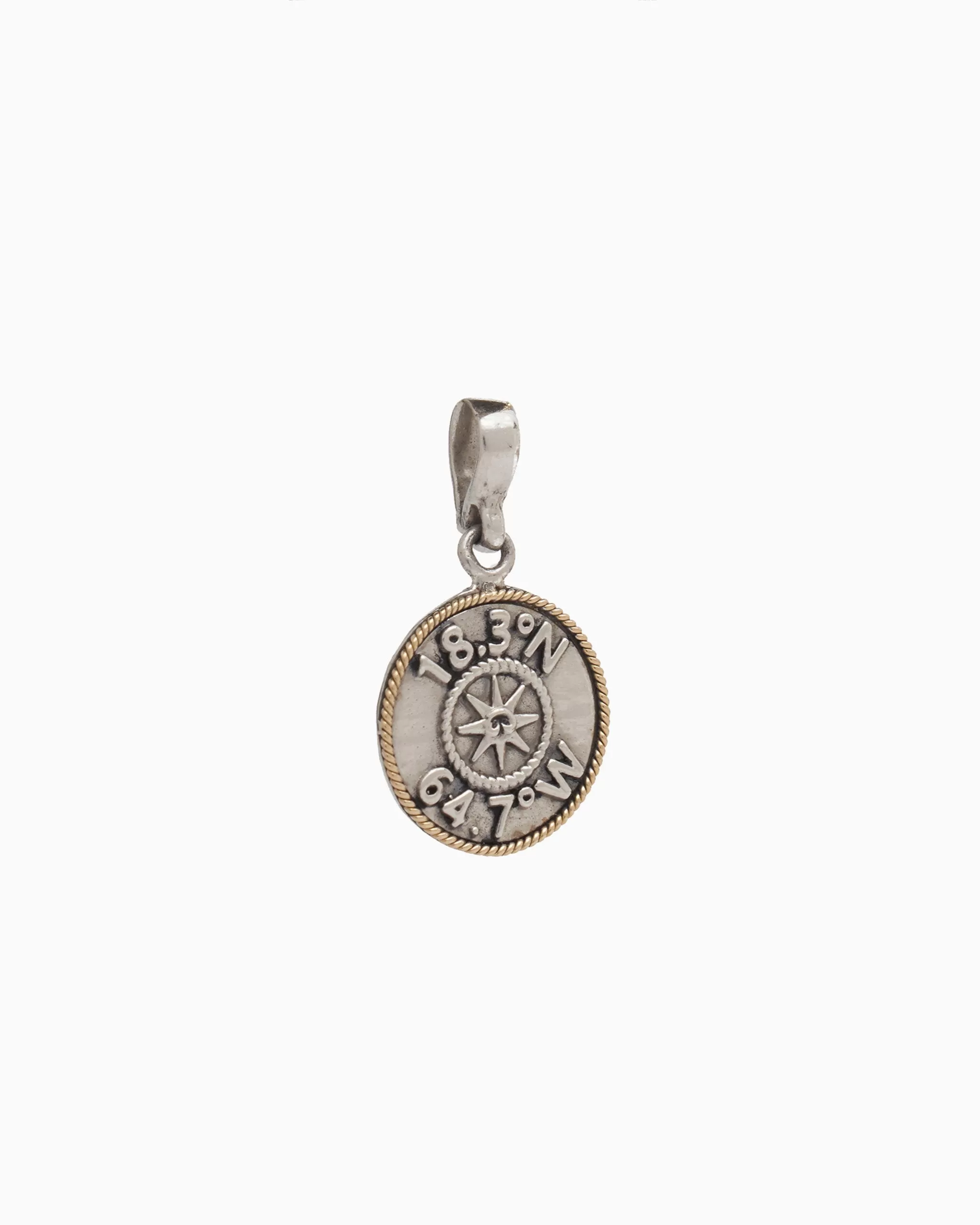 St. John Coordinates Medallion Pendant