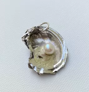 Sterling Silver Oyster Shell Pendants and Earrings