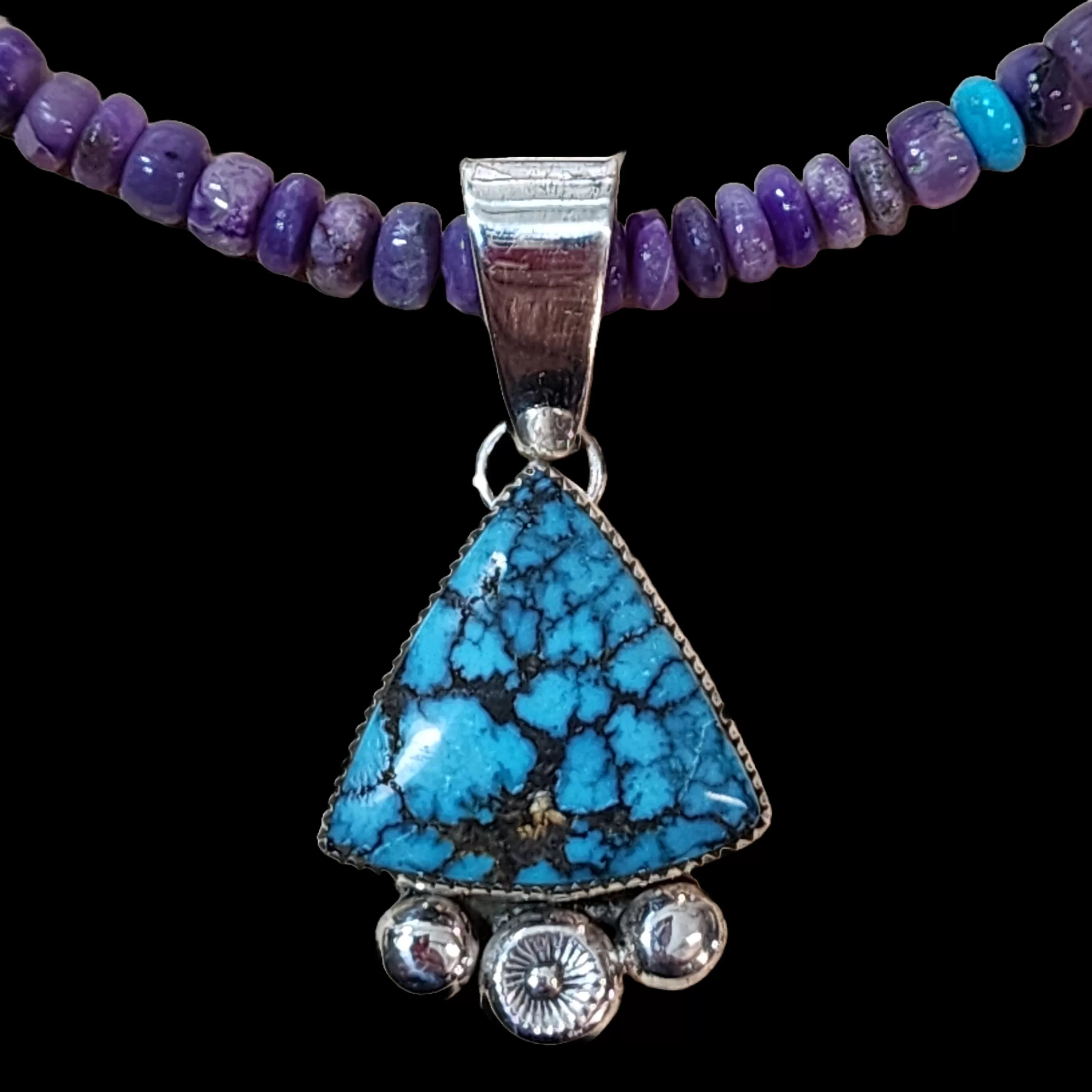 Sugilite Necklace - Carico Lake Pendant