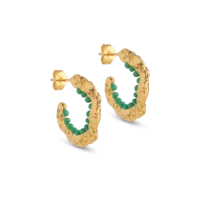 Traces of Enamel Enora Hoop Earrings