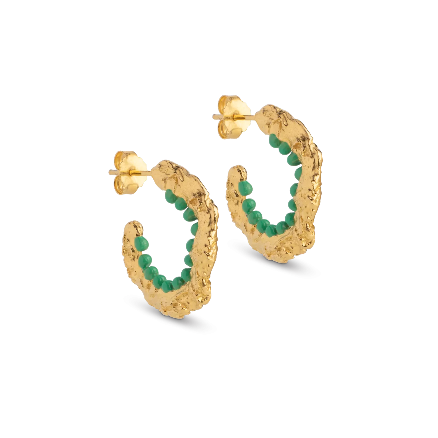 Traces of Enamel Enora Hoop Earrings