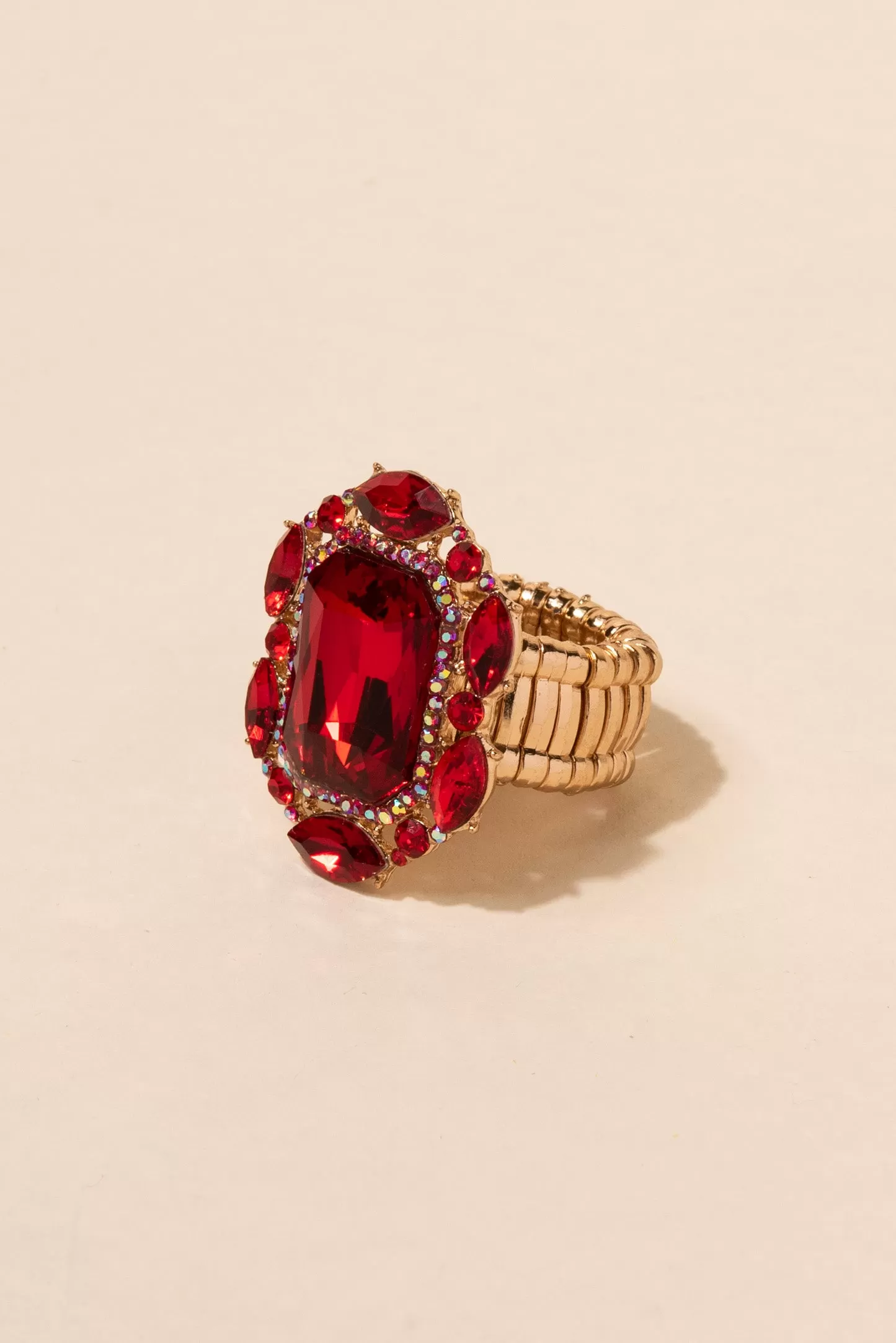 Victorian Square Rhinestone Ring