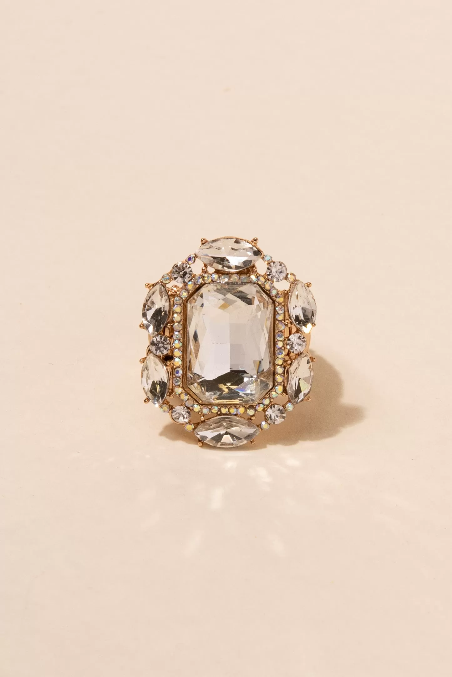 Victorian Square Rhinestone Ring