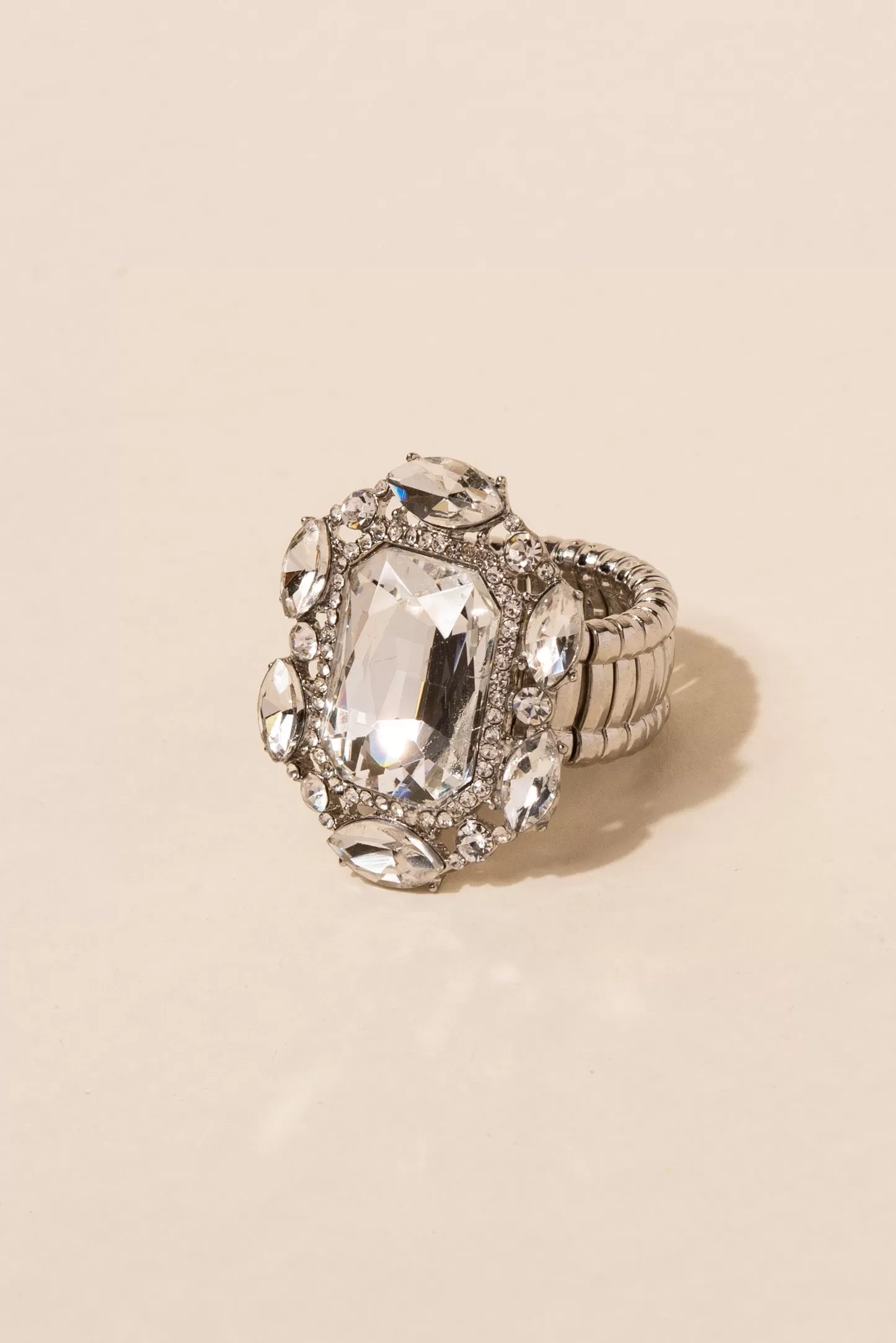 Victorian Square Rhinestone Ring