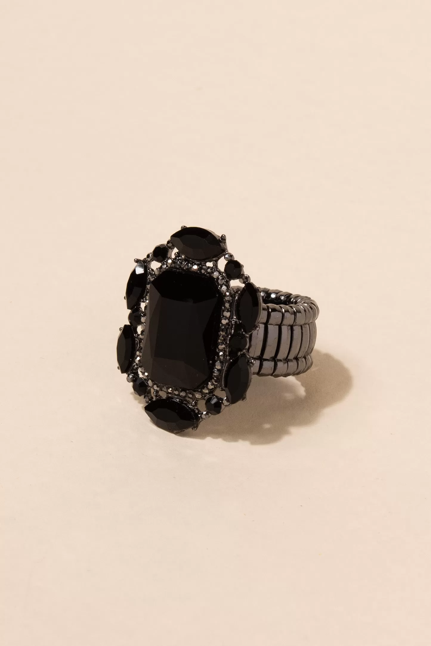 Victorian Square Rhinestone Ring