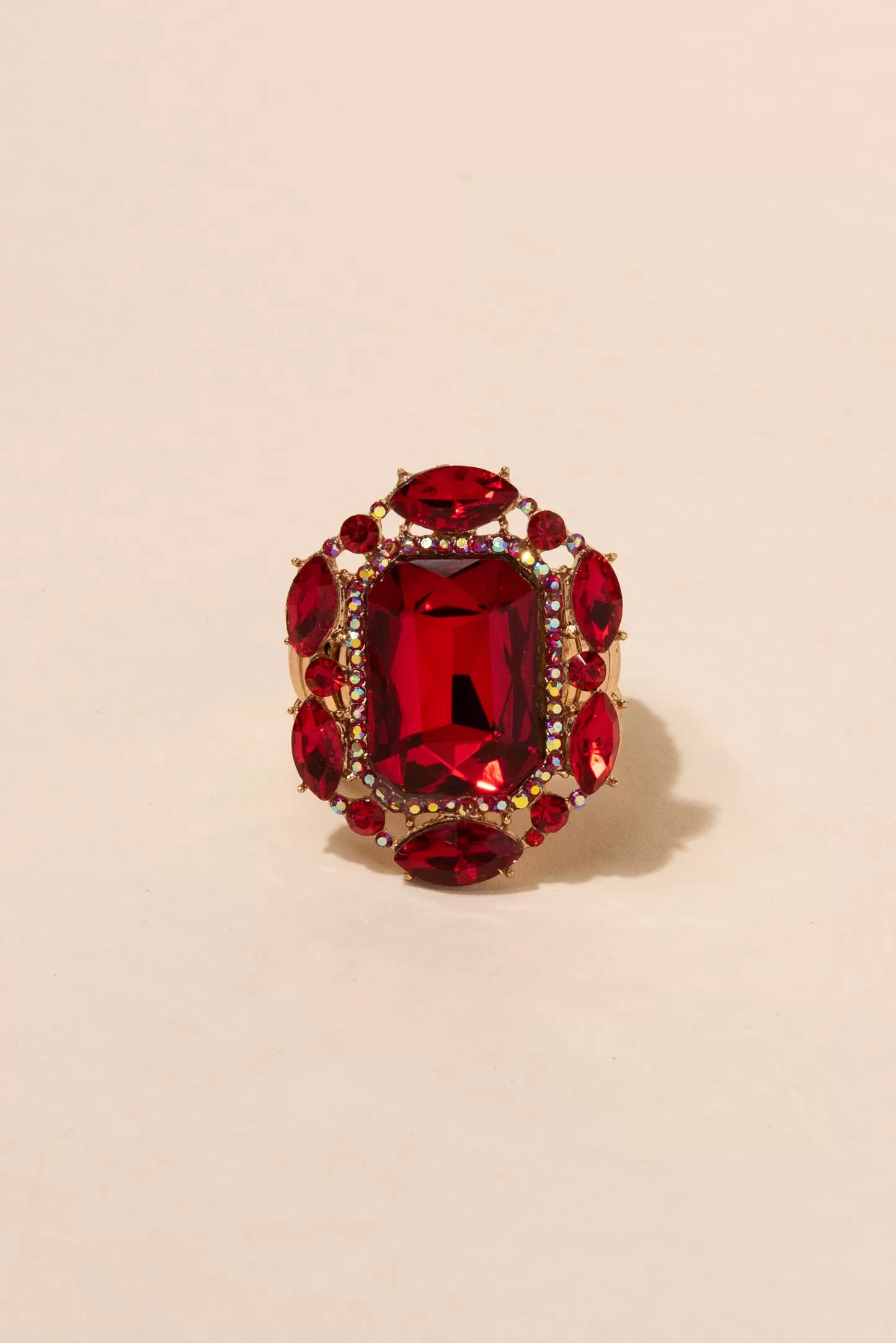 Victorian Square Rhinestone Ring