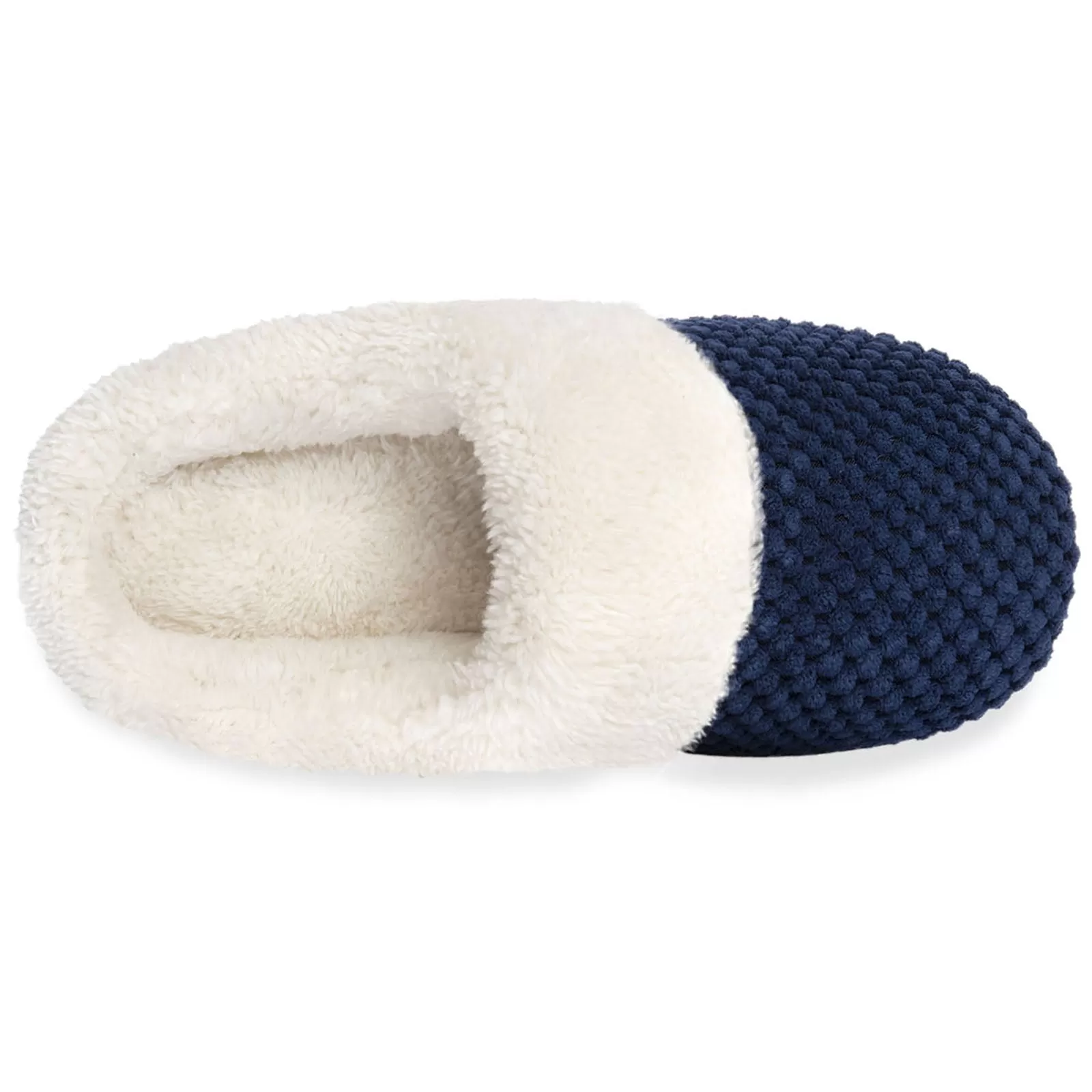 Women's Bubble Stitch Faux Fur Lined Memory Foam Clog Slippers