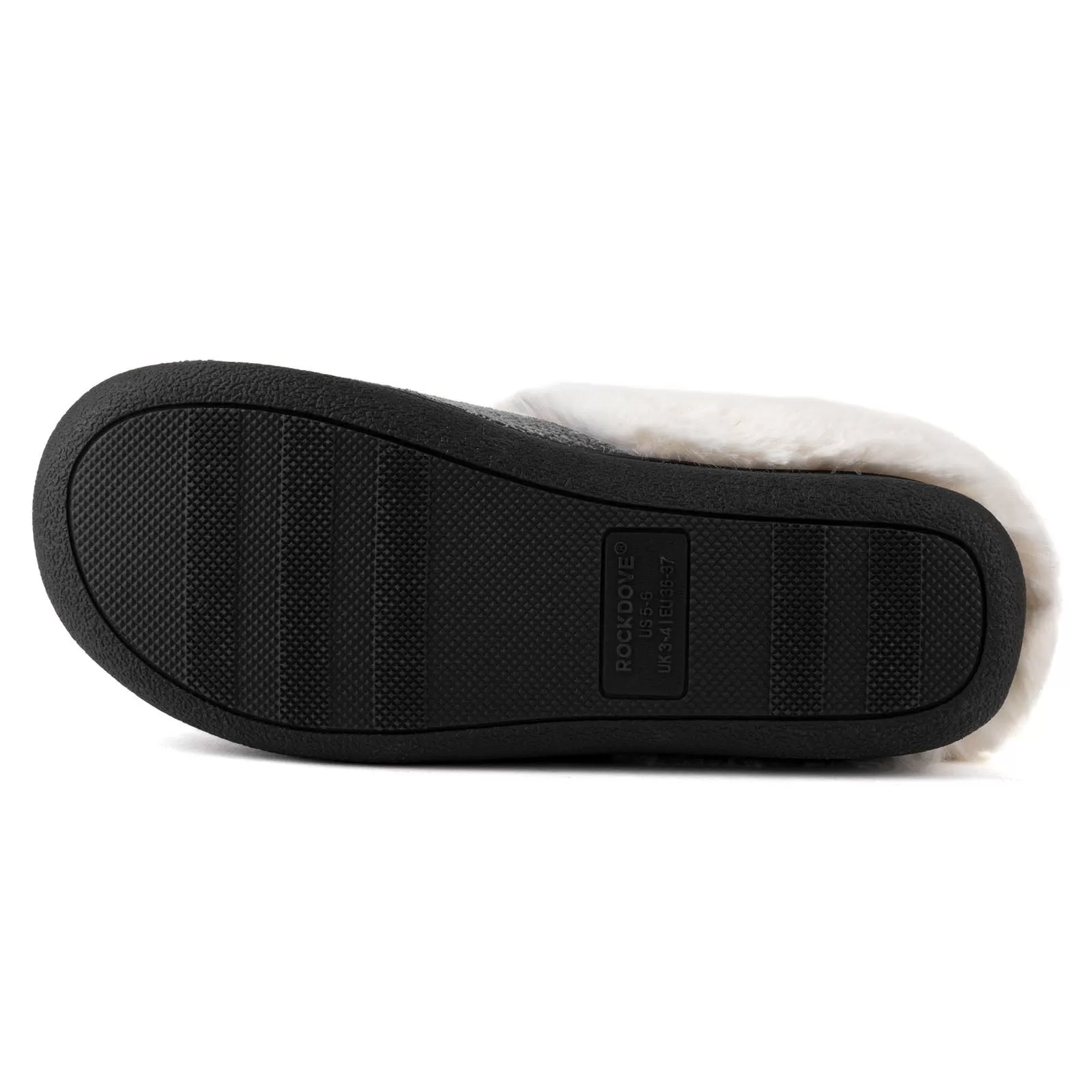 Women's Bubble Stitch Faux Fur Lined Memory Foam Clog Slippers