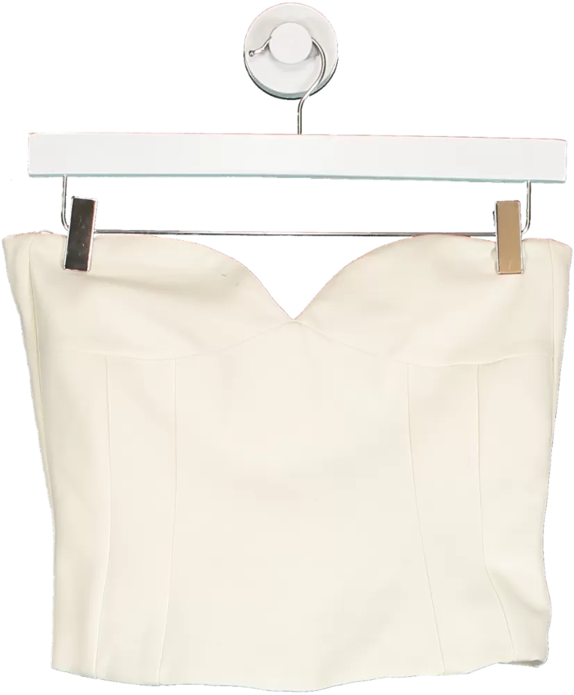 ZARA Cream Corset Bandeau UK S