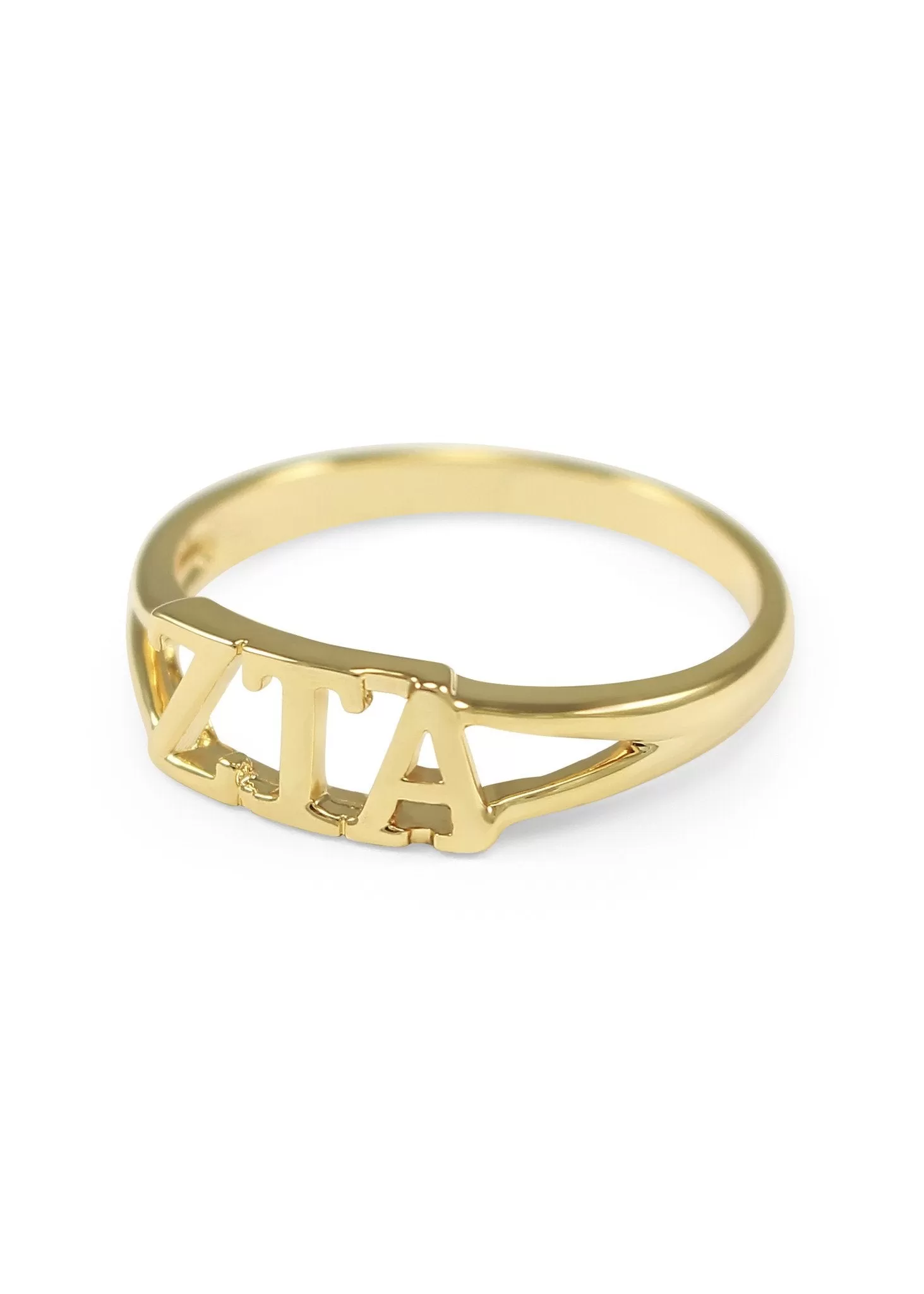 Zeta Tau Alpha Sunshine Gold Ring